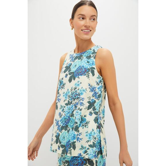 TUCKERNUCK Wild Zinnia Linen Elianna Tunic Top Size L NWT Retail $168 Tuckernuck - Picture 7 of 8